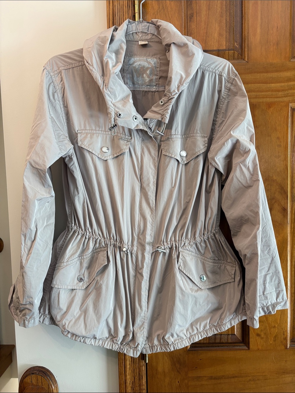 Michael Kors Light Tan Utility Anorak Jacket